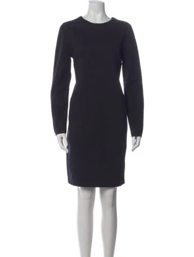 Pre-owned James Perse Crew Neck Mini Dress W/ Tags In Black