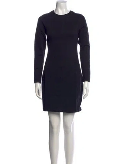 Pre-owned James Perse Crew Neck Mini Dress W/ Tags In Blue