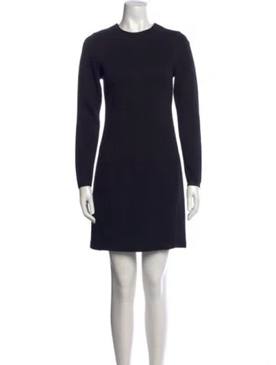 Pre-owned James Perse Crew Neck Mini Dress W/ Tags In Blue