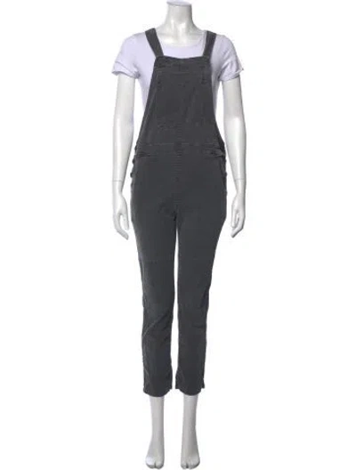 Pre-owned James Perse Crew Neck Overalls In Gray