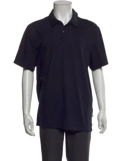 Pre-owned James Perse Crew Neck Short Sleeve Polo Shirt In Black