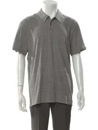 Pre-owned James Perse Crew Neck Short Sleeve Polo Shirt In Gray