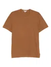 James Perse Crew Neck Short-sleeve T-shirt In Brown