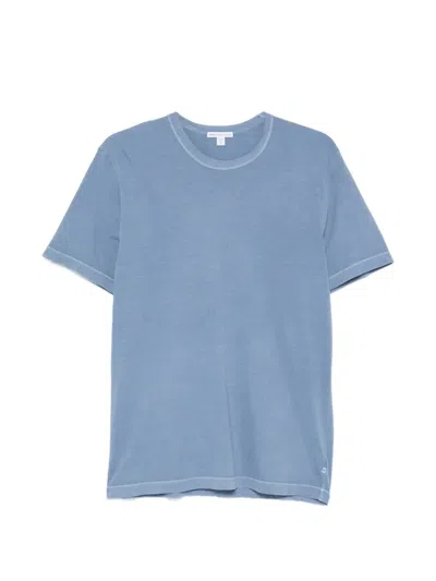 James Perse Crew-neck Short-sleeved T-shirt In Blue
