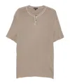 James Perse Crew Neck Short-sleeved T-shirt In Brown