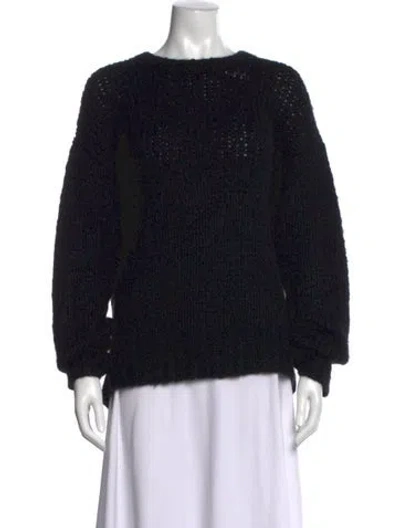 Pre-owned James Perse Crew Neck Sweater In Black