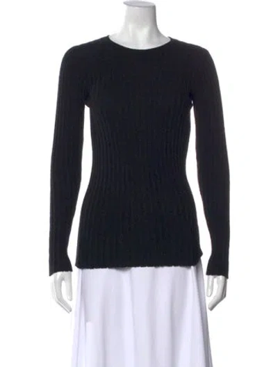 Pre-owned James Perse Crew Neck Sweater In Black