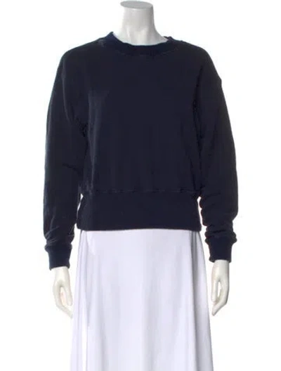 Pre-owned James Perse Crew Neck Sweater In Black