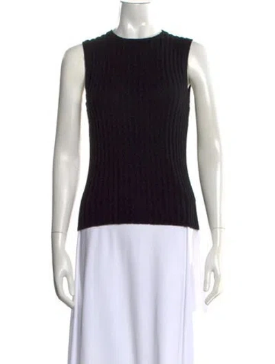 Pre-owned James Perse Crew Neck Sweater In Black