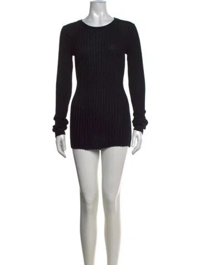 Pre-owned James Perse Crew Neck Sweater In Black