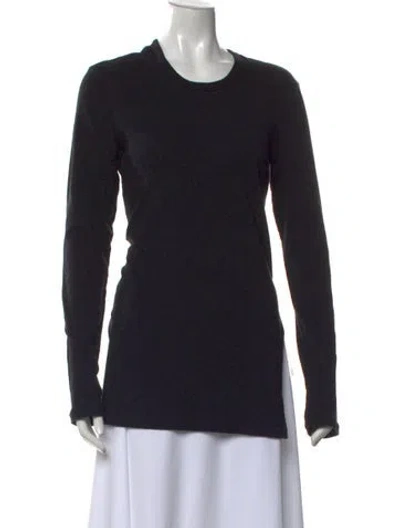 Pre-owned James Perse Crew Neck Sweater In Black