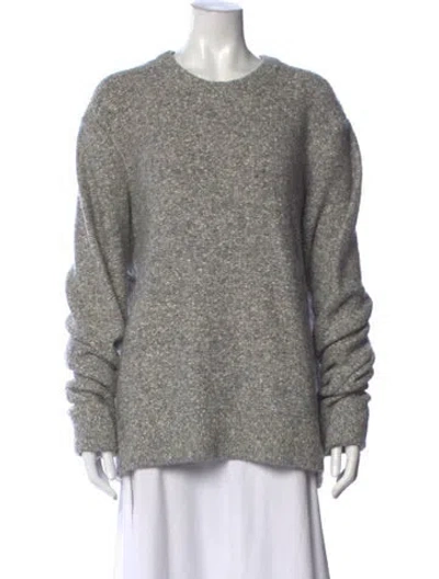 Pre-owned James Perse Crew Neck Sweater In Gray