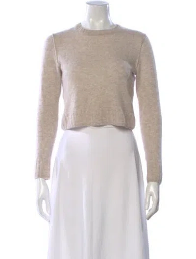 Pre-owned James Perse Crew Neck Sweater In Neutral