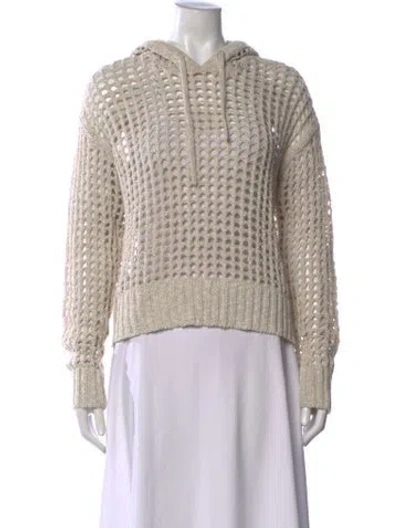 Pre-owned James Perse Crew Neck Sweater In Neutrals