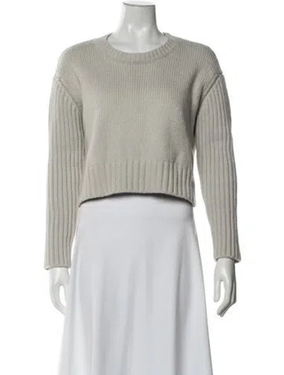 Pre-owned James Perse Crew Neck Sweater In Neutrals