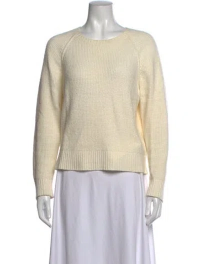 Pre-owned James Perse Crew Neck Sweater In Neutrals