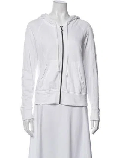Pre-owned James Perse Crew Neck Sweater In White