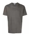James Perse Round Neck Cotton T-shirt In Black