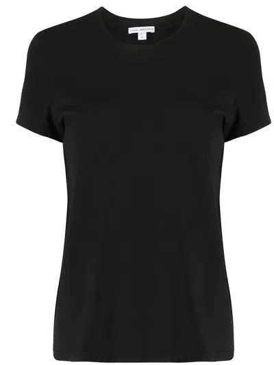 James Perse Vintage Boy Cotton-jersey T-shirt In Black