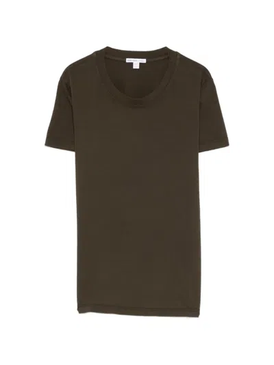 James Perse Crew-neck T-shirt In Brown