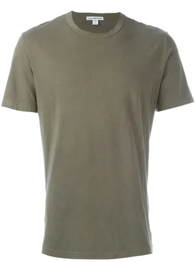 James Perse Crew Neck T-shirt In Green
