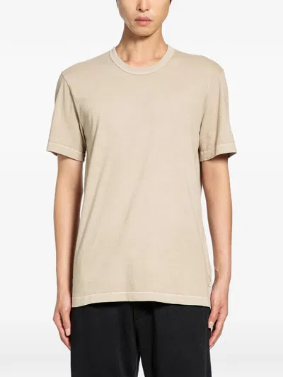 James Perse Crew Neck Short-sleeved T-shirt In Neutral