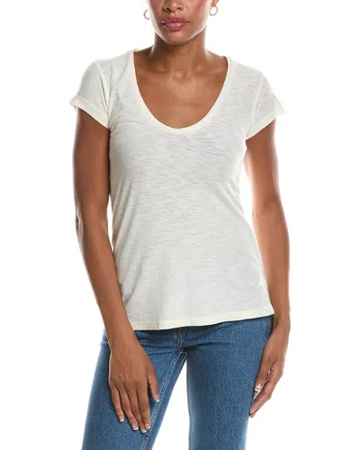 James Perse Crew Neck T-shirt In White