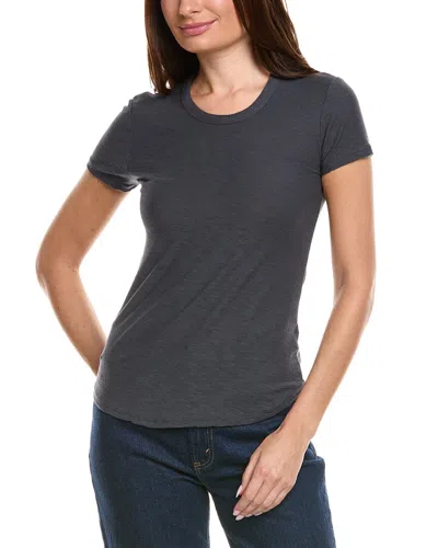 James Perse Cotton Roundneck T-shirt In Gray