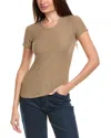 James Perse Crew Shirt In Brown