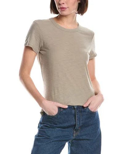 James Perse Crew Shirt In Gray