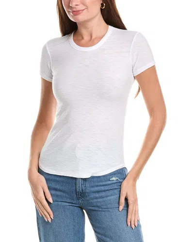 James Perse Crew Shirt In White