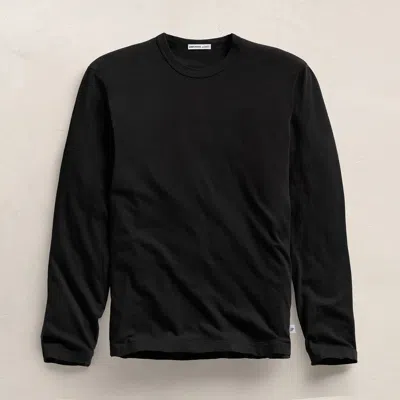 James Perse Crewneck Long-sleeve Sweatshirt In Black
