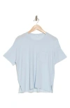 James Perse Crewneck Pocket T-shirt In Baby Blue