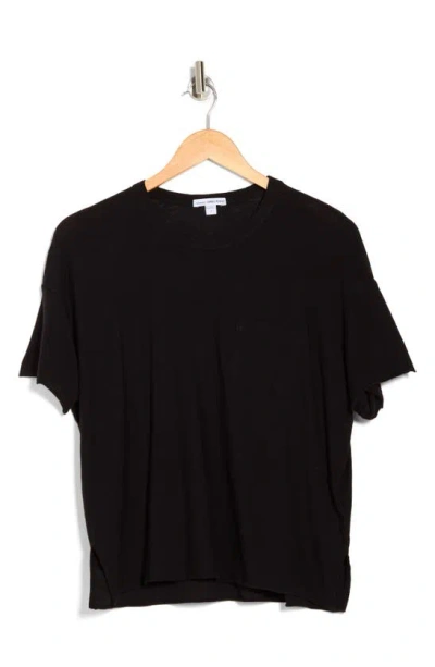 James Perse Crewneck Pocket T-shirt In Black