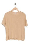 James Perse Crewneck Pocket T-shirt In Sand Dune