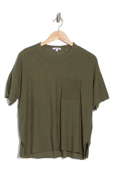 James Perse Crewneck Pocket T-shirt In Trooper