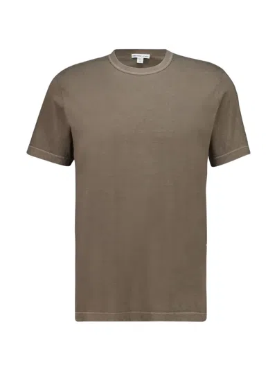 James Perse Crew-neck Short-sleeve T-shirt In Grey
