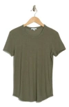 James Perse Slub Texture T-shirt In Palm