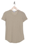 James Perse Crewneck Tee In String