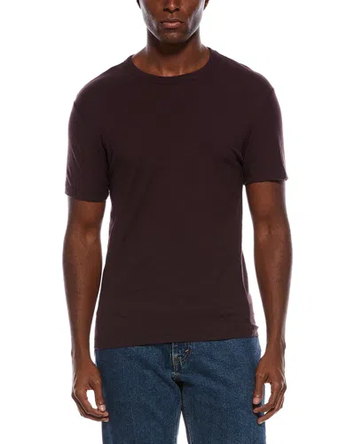 James Perse Crewneck T-shirt In Brown