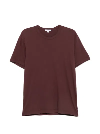 James Perse Crew-neck T-shirt In Purple