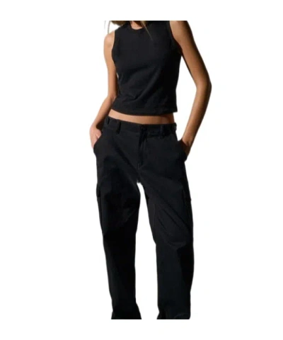 James Perse Cropped Shell Top In Black