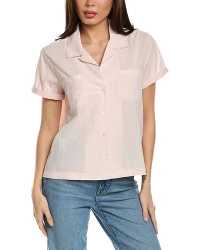 James Perse Cropped Shirt In Pink