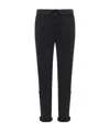 James Perse Cropped Skinny Trousers In Black