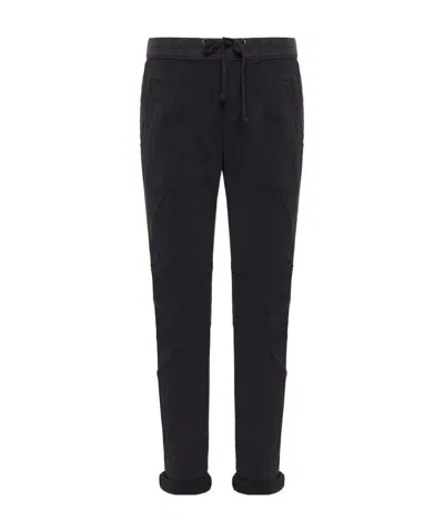 James Perse Cropped Skinny Trousers In Black