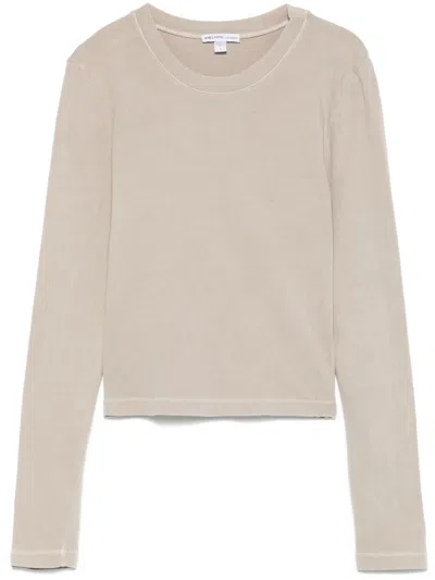 James Perse Cropped T-shirt In Neutrals
