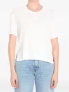 James Perse Cropped T-shirt In White