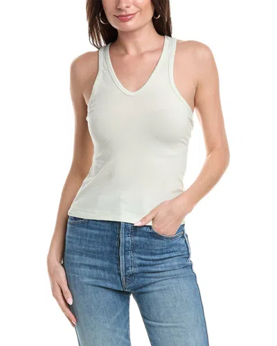 James Perse Cut Away Racerback Tank In Blue