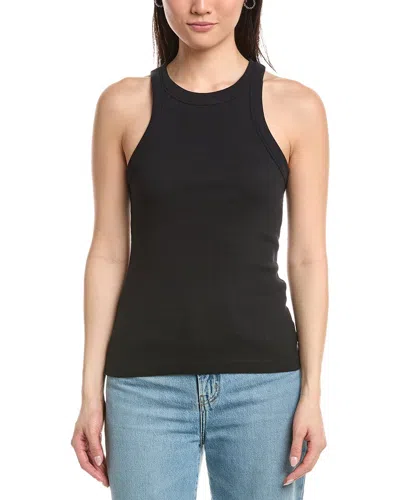 James Perse Cutaway Rib Tank In Black