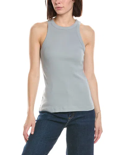 James Perse Cutaway Rib Tank In Gray